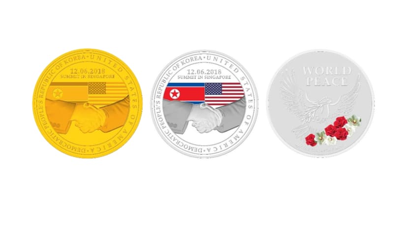 Singapore Mint unveils commemorative coins to mark Trump-Kim summit