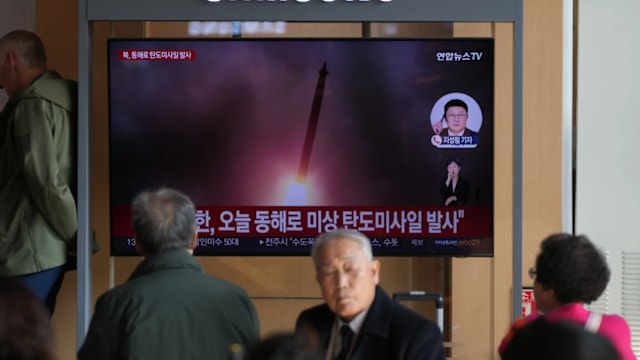 朝鲜再度试射弹道导弹 疑为抗议美国新制裁措施