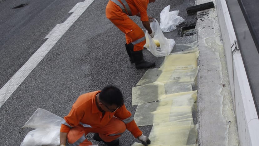 Oil spill on BKE causes massive road disruption