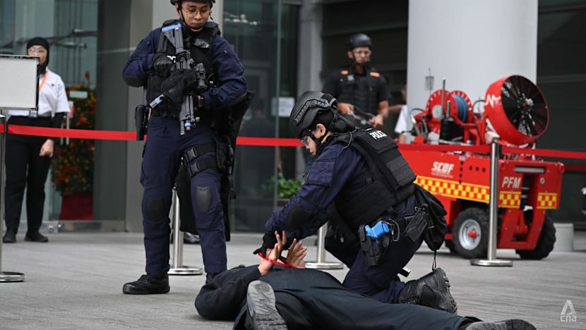 Counterterrorism exercise held at NUS UTown with more than 120 participants 