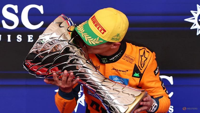 Norris wins in Brazil to go 24 points clear at top