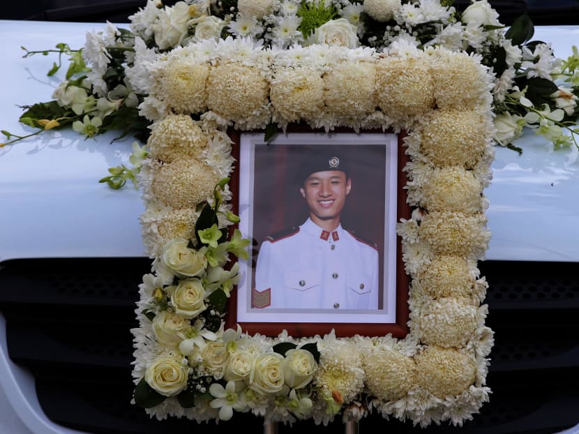 Solemn military send off for 3SG Gavin Chan, NSF killed during Ex Wallaby Solemn military send off for 3SG Gavin Chan, NSF killed during Ex Wallaby