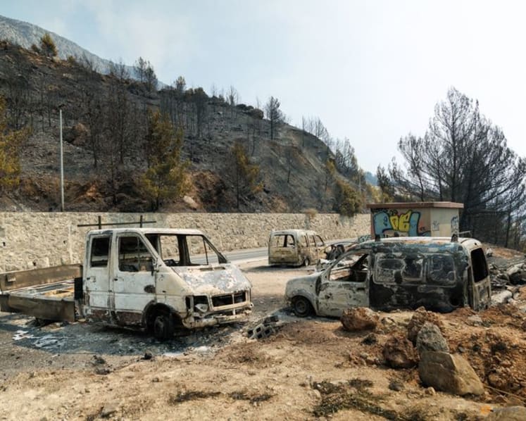 About 500 evacuated as wildfire rages on Croatian island of Brac