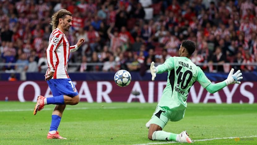 Griezmann scores 200th Atletico goal in 5-1 win over Frankfurt