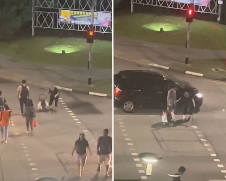 #trending: Man rushes to help elderly woman cross street while 'green man' blinks, earns praise from netizens