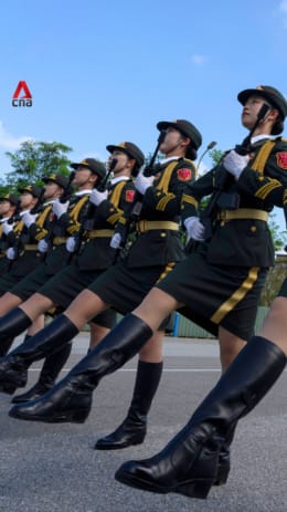 Chinese troops train ahead of Victory Day parade to mark 80 years after end of WWII