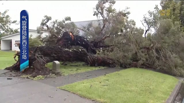 新西兰发布红色大风警报 气旋瓦亚努致洪灾停电