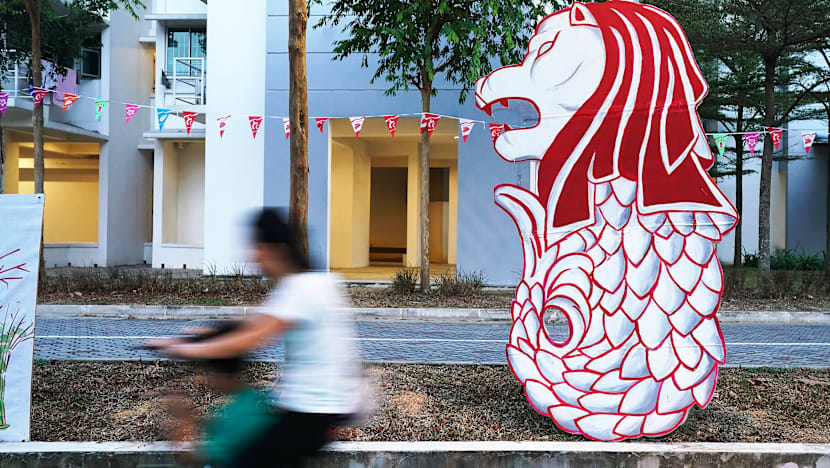 Cementing bonds over community National Day decorations