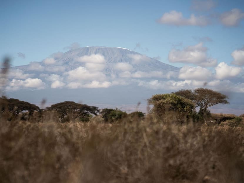 A view of Mount Kilimanjaro seen from Kimana Sanctuary in Kajiado south sub county on Sept 25, 2022.