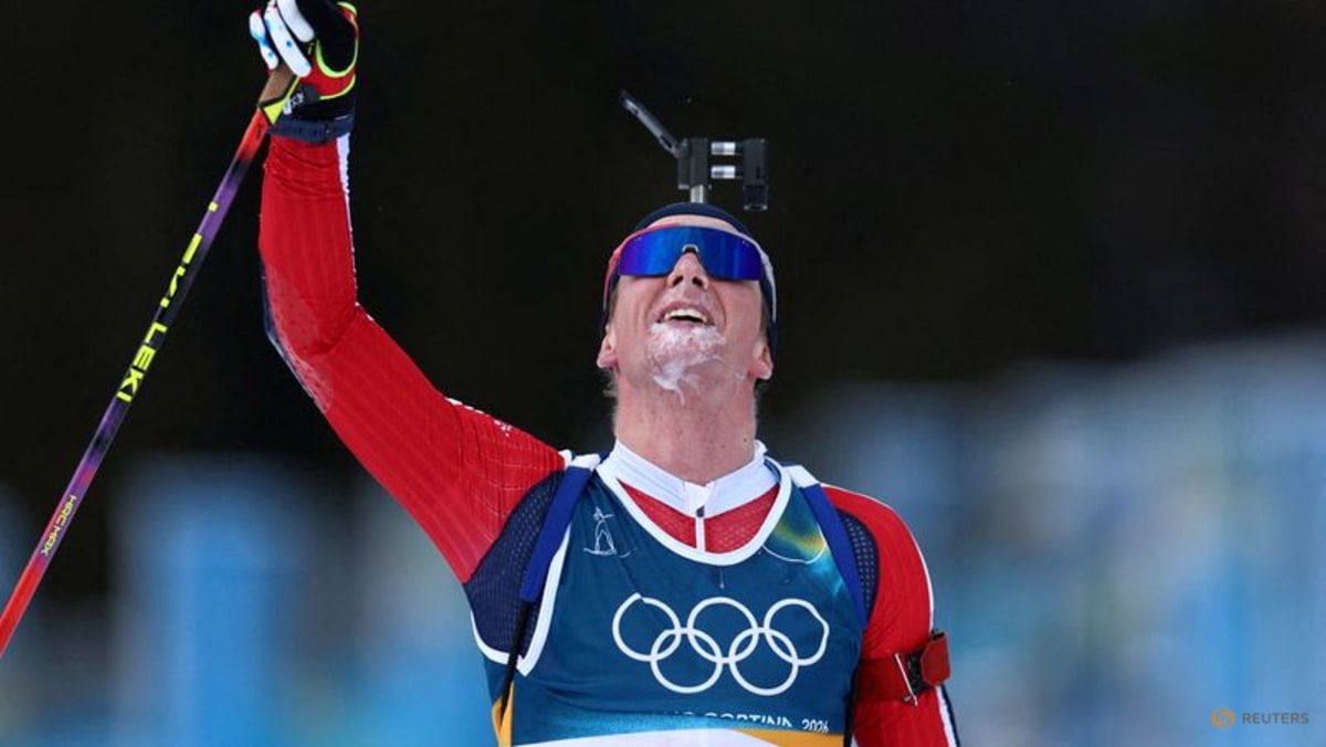 Biathlon-Bakken's mother congratulates Botn after emotional Norway gold