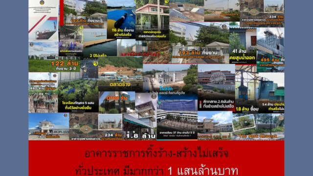 泰国反贪组织吁审计废弃与烂尾政府建筑 防止千亿泰铢损失