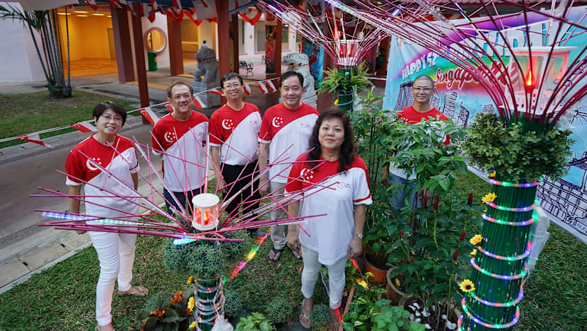 Cementing bonds over community National Day decorations