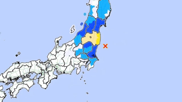 日本茨城县海域发生6级地震 