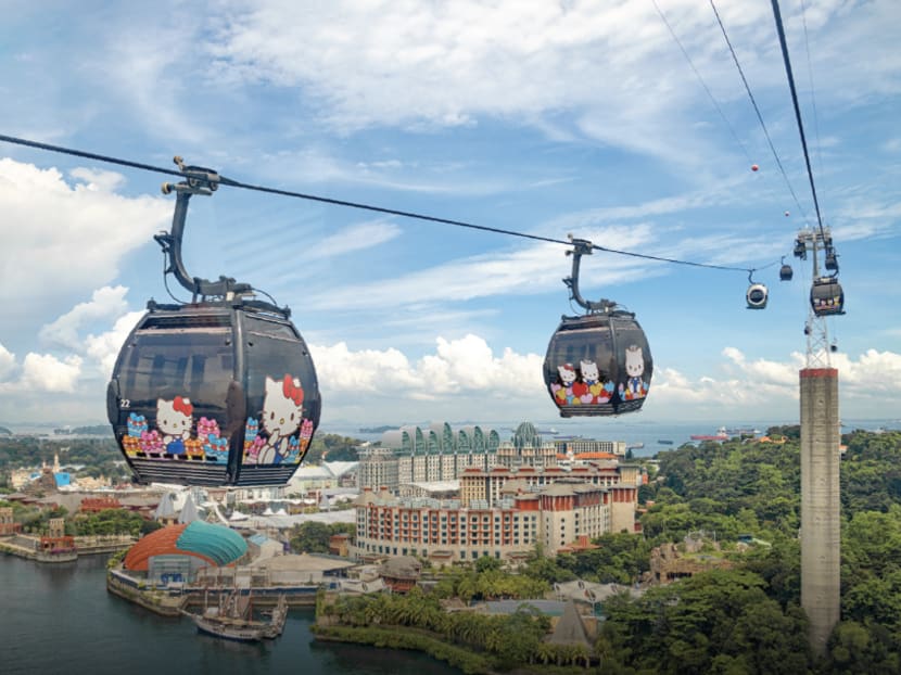 Take a ride on Hello Kitty-themed cable car cabins from Jun 1