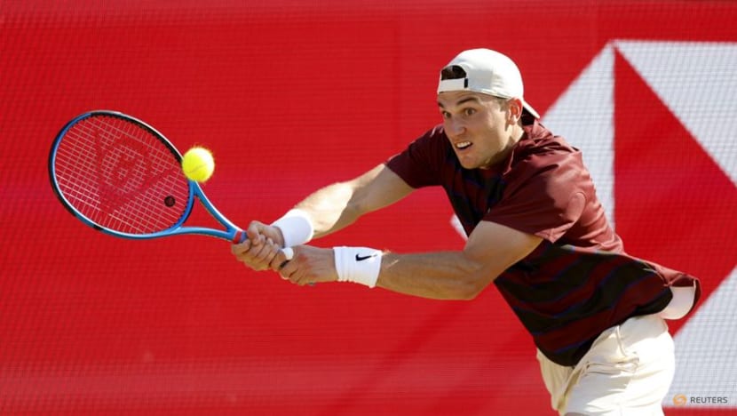 Draper revs up for Wimbledon with tough win over Popyrin at Queen's