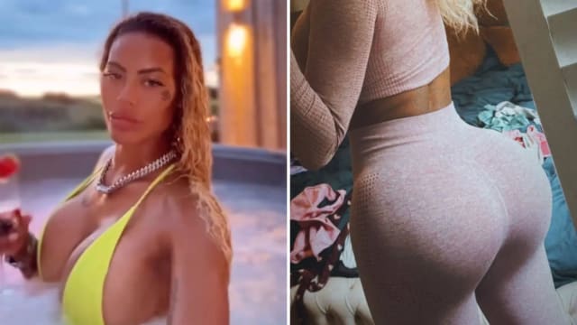 英国女模特丰臀手术失败 深蹲到一半竟掉出来