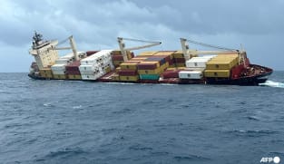 Container ship sinks off India's south coast with hazardous cargo