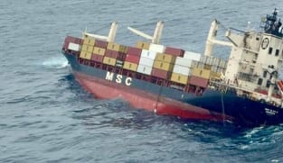 India's Kerala state on high alert as vessel with hazardous cargo sinks off its coast