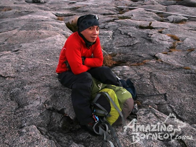 Robbi Sapinggi, photographed at Mount Kinabalu's summit on June 5, before the earthquake struck. Photo: Amazing Borneo/Facebook