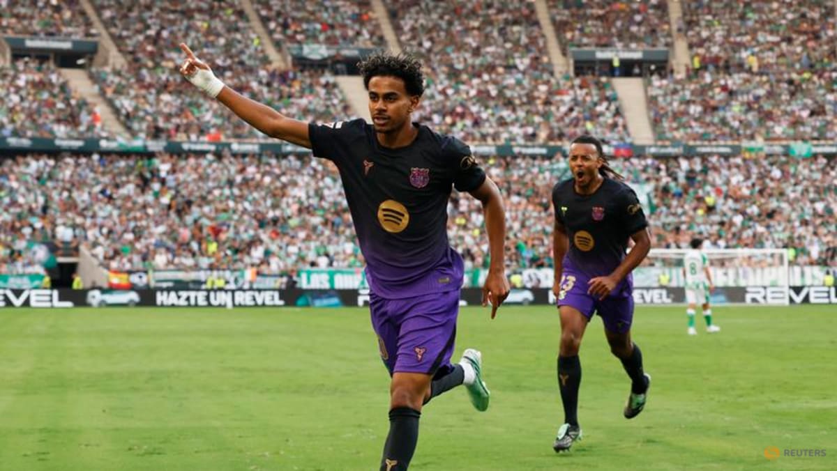 Barcelona keep perfect LaLiga record with five-goal romp at Betis - CNA