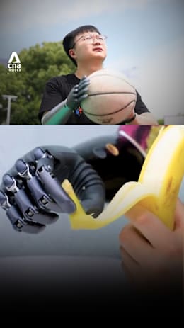 He controls this prosthetic hand with his thoughts