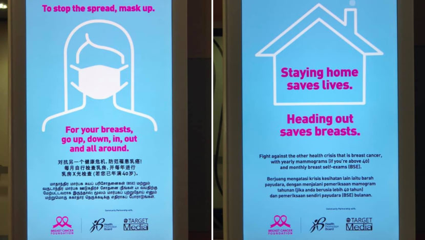 Breast Cancer Foundation apologises for causing ‘any confusion or offence to anyone’ after posters drew flak