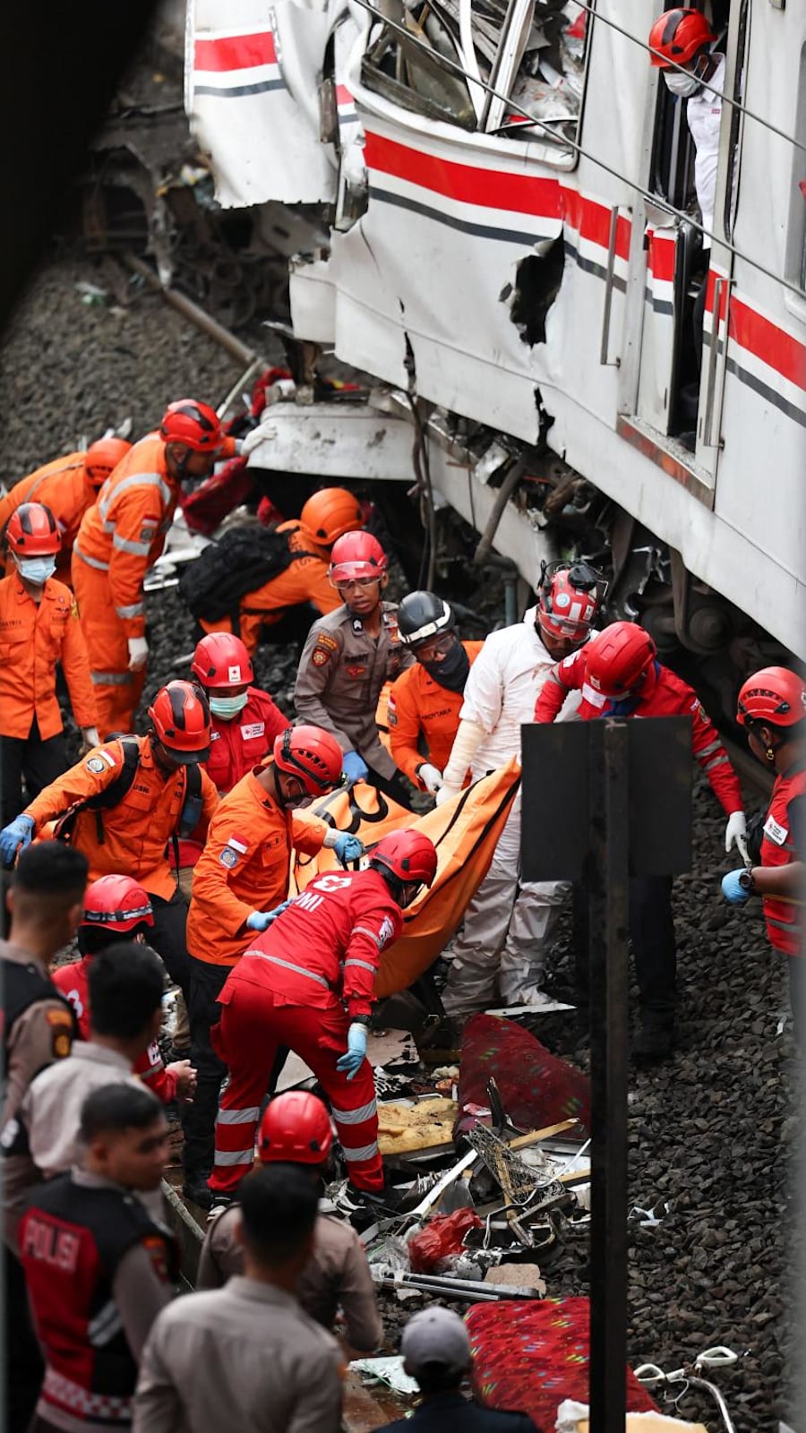 Trains collide near Jakarta, killing seven, injuring dozens