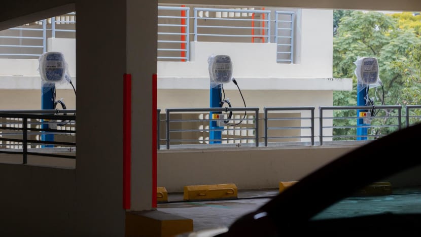 At least 12,000 new EV charging points to be installed in HDB car parks by end-2025: LTA