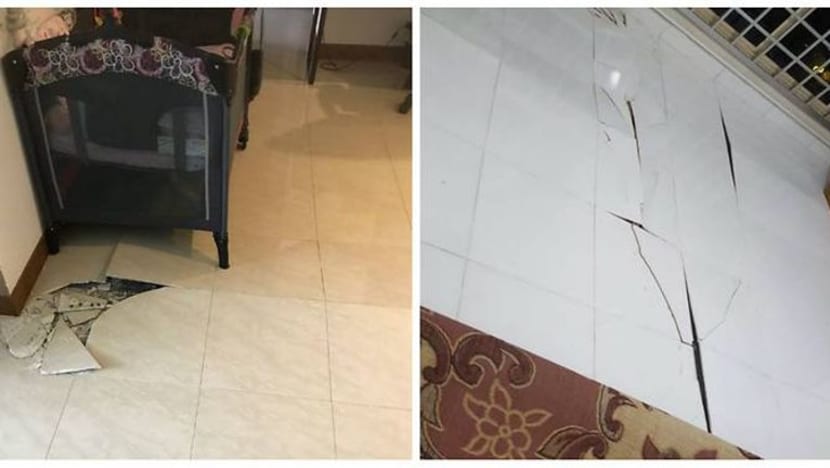Jubin lantai flat HDB 'meletup' di beberapa kawasan S'pura