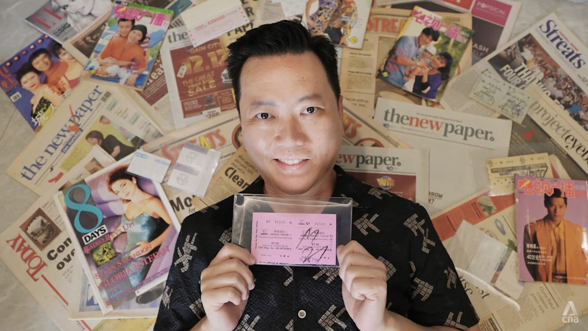 Meet the Singaporean Gen Xer who collects old movie tickets, newspapers and payphone cards