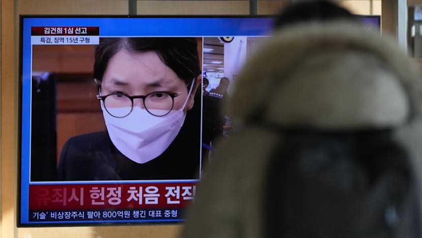 South Korea court sentences ex-first lady Kim to jail for bribery