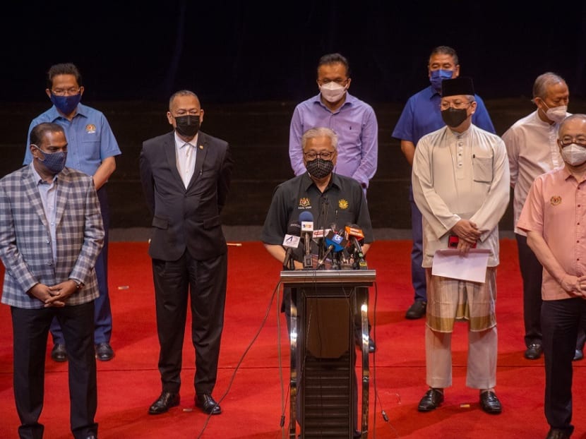 Malaysian Deputy Prime Minister Ismail Sabri Yaakob speaking at a press conference in Kuala Lumpur on Aug 6, 2021.