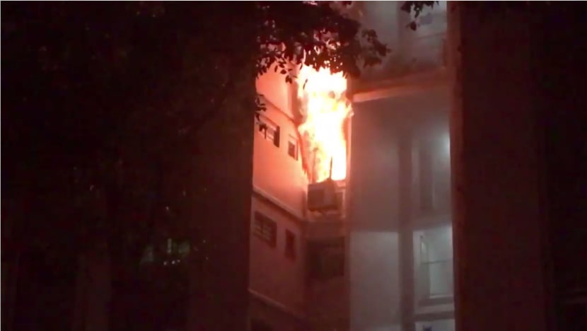 40 evacuated in Woodlands HDB fire