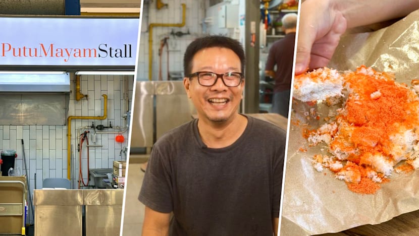 When He’s Not Working On Movie Sets, This 45-Year-Old Sells Putu Mayam At A Hawker Centre