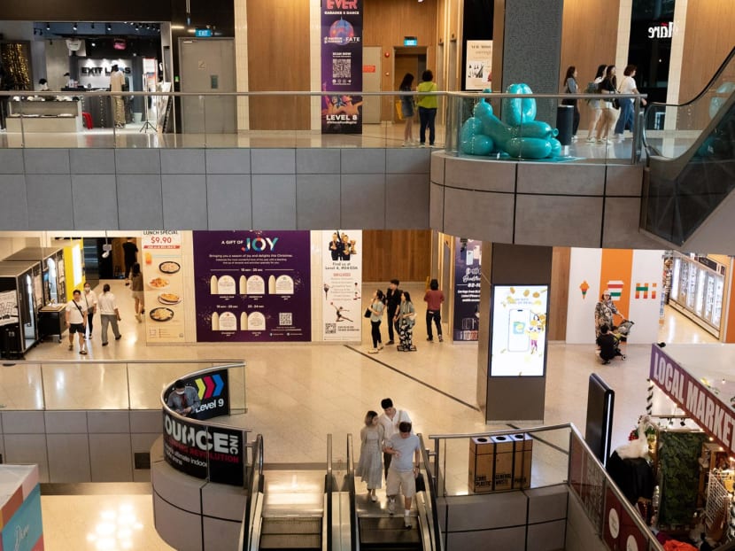 Cineleisure shopping mall at 8 Grange Road on Dec 31, 2023.