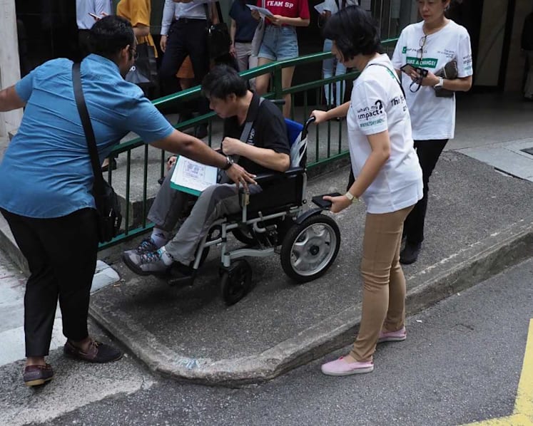 Students producing map to help people with disabilities navigate CBD