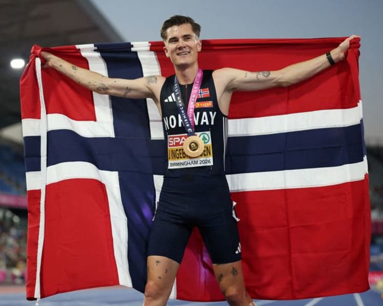 Ingebrigtsen wins first race in nearly a year with 5,000m title at Euro champs