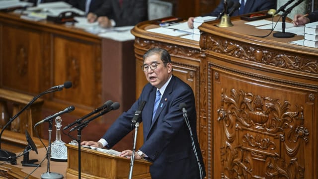 日本首相石破茂承诺将同反对党紧密合作