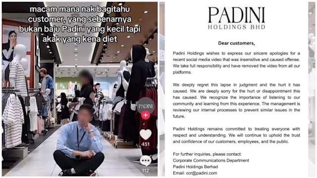 视频暗讽胖女该减肥 马国知名服装店道歉