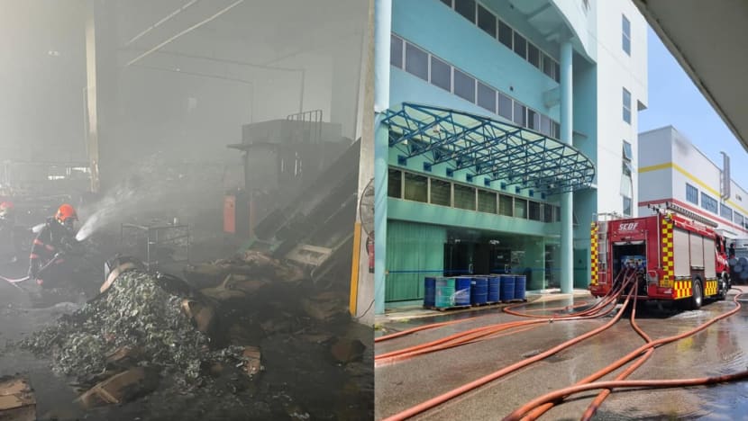80 firefighters deployed to put out fire at Tuas waste recycling workshop 