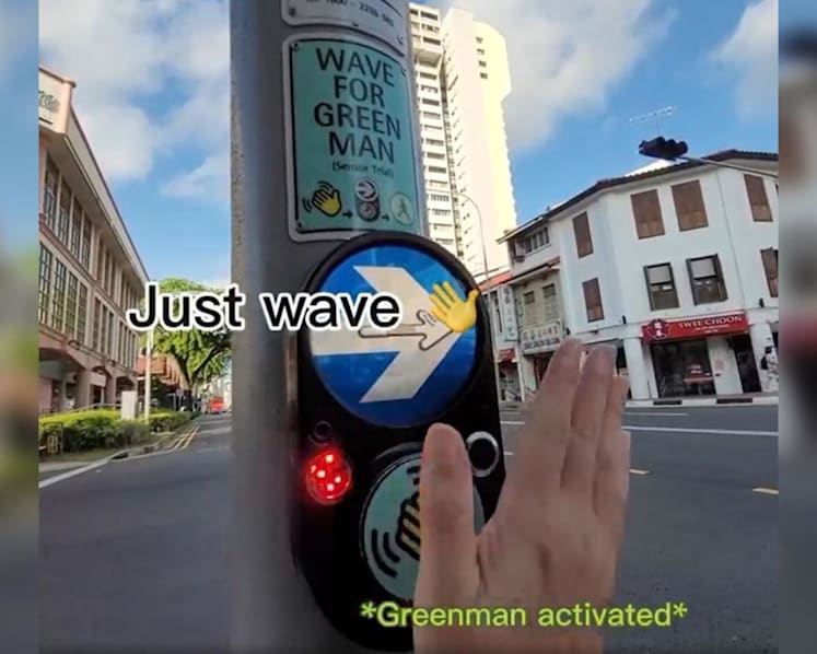 Wave for the green man: LTA trials 'touchless buttons' at 4 crossings starting this month