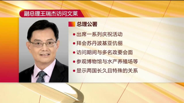 王瑞杰到文莱出席苏丹波基亚生日庆典
