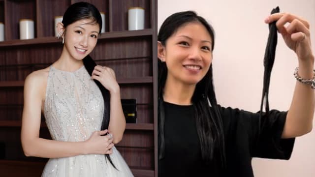 头发太长“掉进马桶”　李千娜亲剪掉32cm