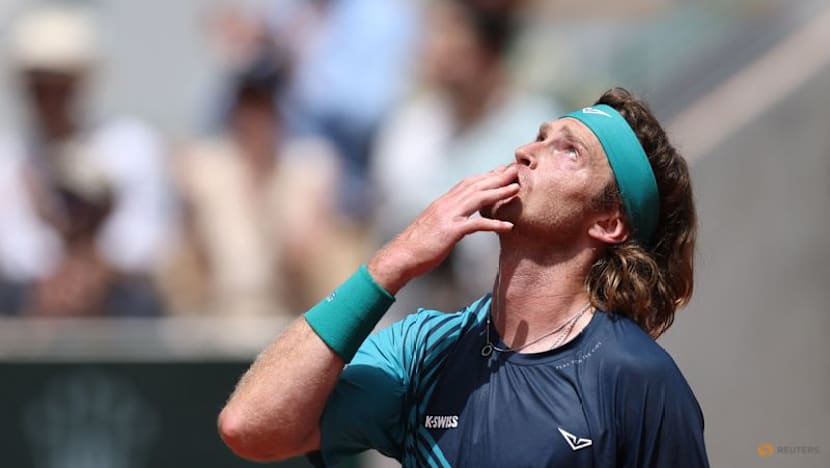 Rublev staves off Borges challenge to reach French Open last 16
