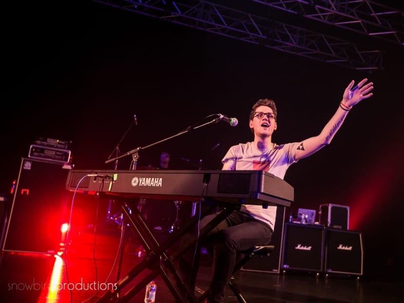 Alex Goot performed in a double-bill show with fellow YouTube sensations Against The Current at *SCAPE Ground Theatre. Homegrown acts Gentle Bones and The Summer State opened the proceedings. Photo: Snowbird Productions.