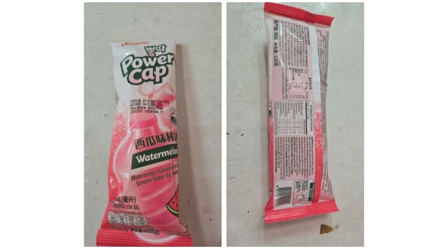 食品局召回一款韩国进口西瓜味冰棒 含未申报牛奶过敏原