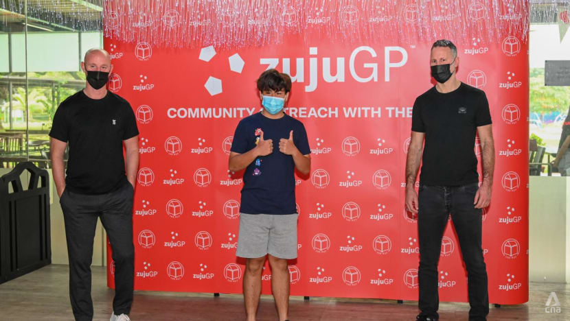 Ryan Giggs and Nicky Butt launch digital football platform’s CSR programme in Singapore