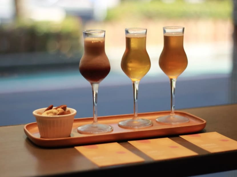 A sampling of “sparkling teas” at Wang De Chuan Fine Chinese Tea — Since 1862 in Taipei, Taiwan.