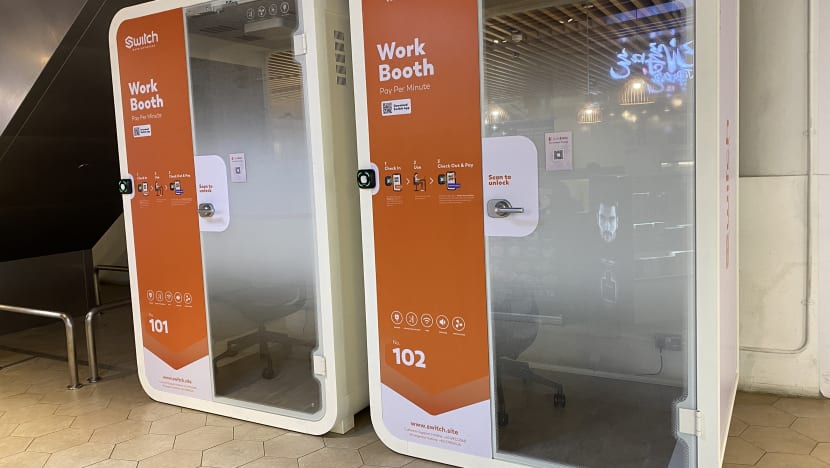 Working in a Switch booth can be productive, but only when people stop peering in