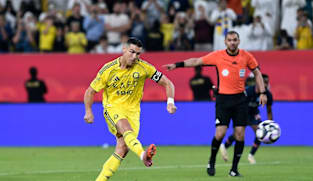 Ronaldo's heart beats faster while converting a penalty against Al-Fayha